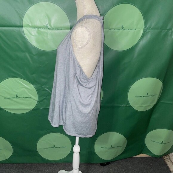 ATHLETA criss cross back flowy tank in LIGHT HEATHER GREY sz X-LARGE - VGUC - Picture 5 of 8